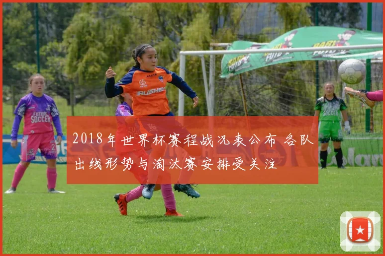 2018年世界杯赛程战况表公布 各队出线形势与淘汰赛安排受关注